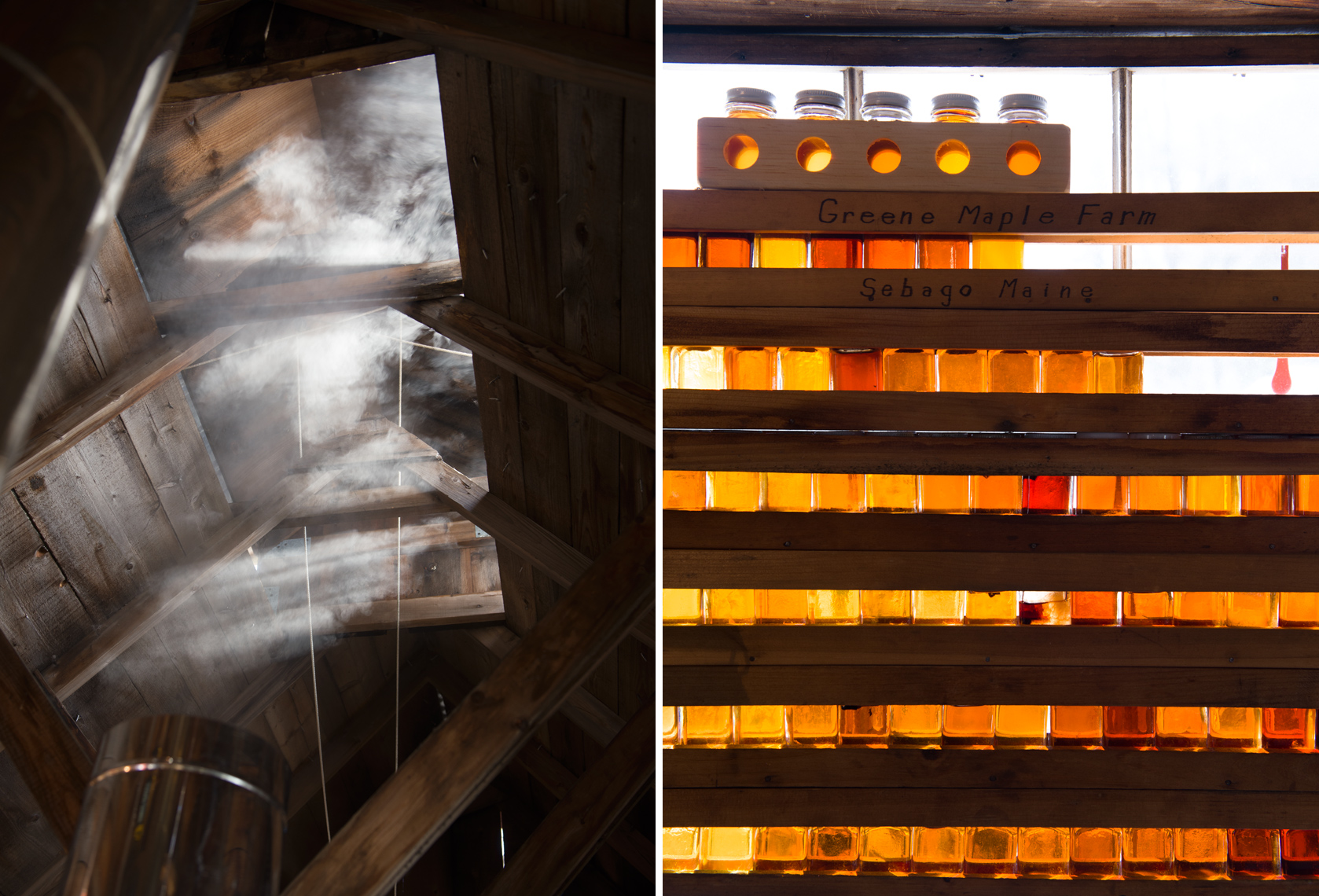 maple syrup evaporator and grading